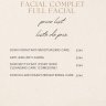 Facial Complet / Full Facial:  (work from home)