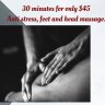 Massage Essentiel Anti stress  30 minutes 45$ .